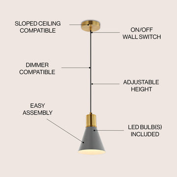 Apollo Metal LED Pendant